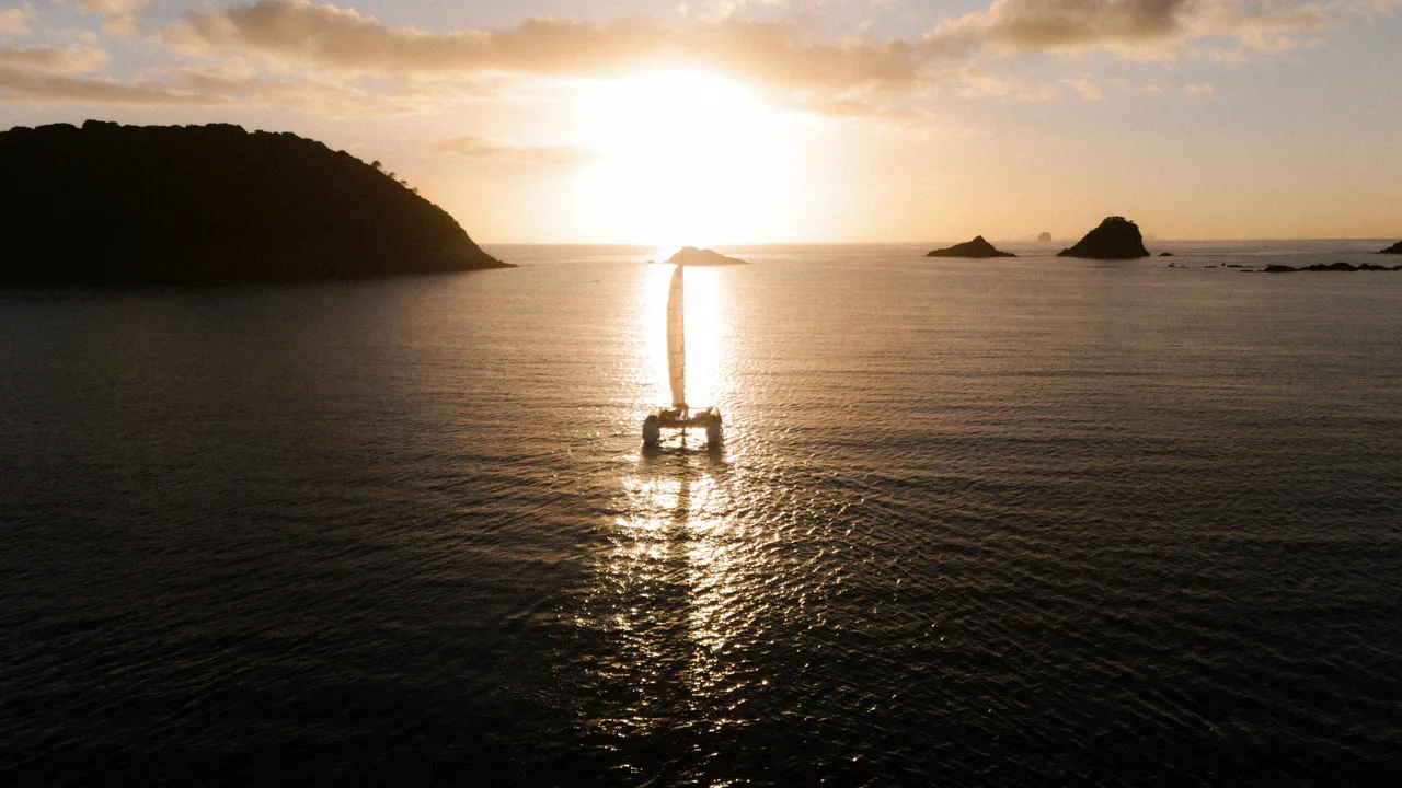 Sailing into the sunset on an overnight Charter
