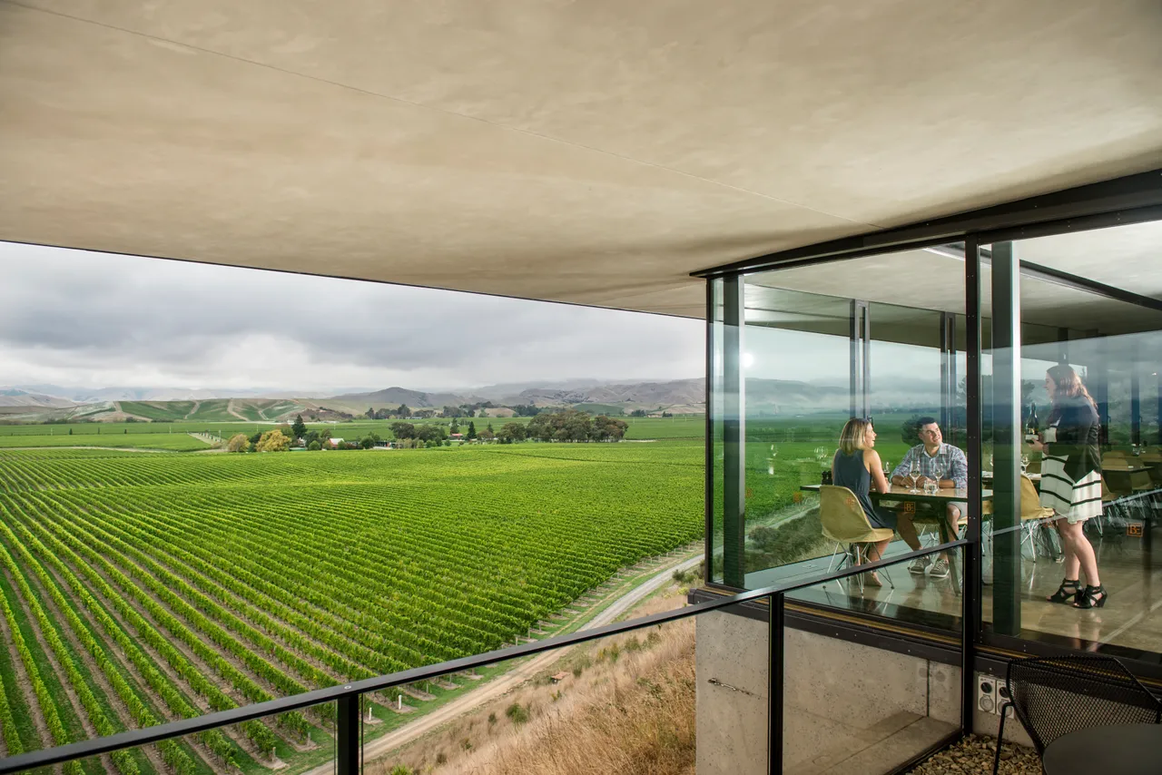 Couple indoors at Brancott Estate - Marlborough winery