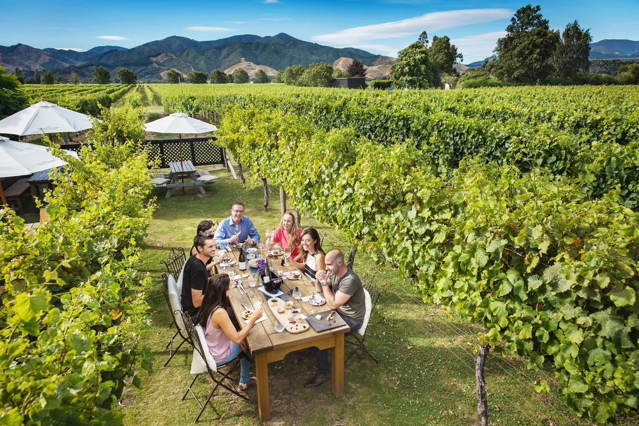 Group dining at multiple wineries