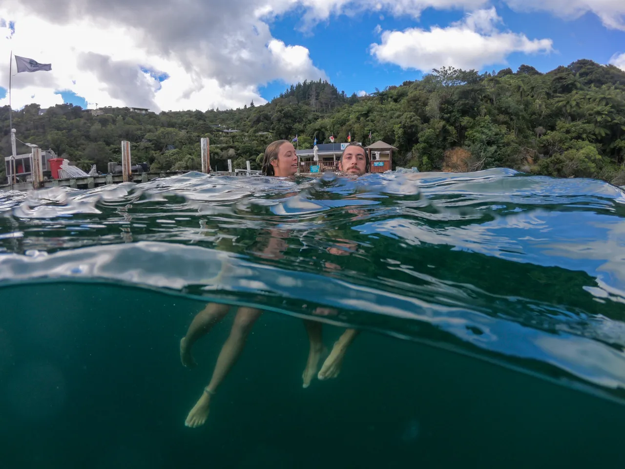 Swimming at Punga Cove