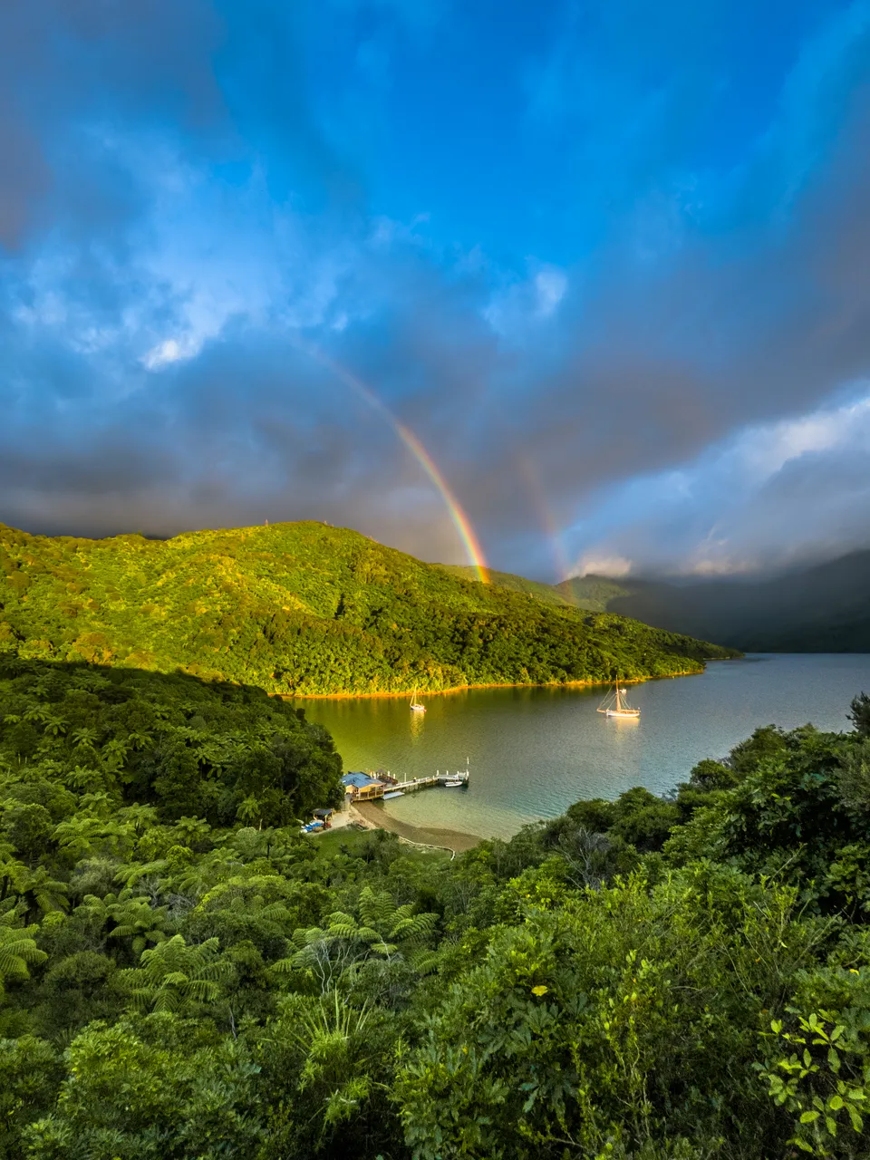 Rainbow at Punga Cove