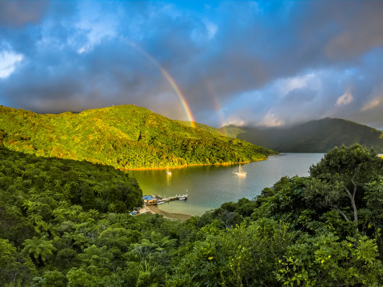 Rainbow at Punga Cove