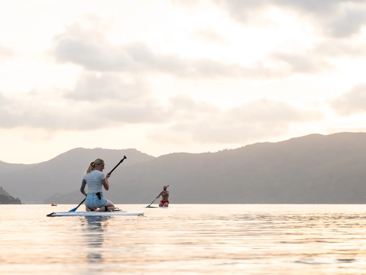 Paddle boarding at Hopewell Lodge