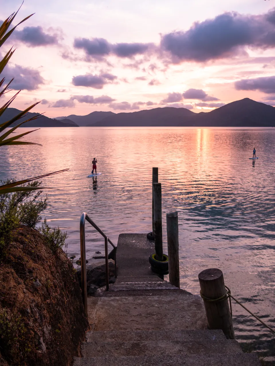 Paddle boarding at Hopewell Lodge