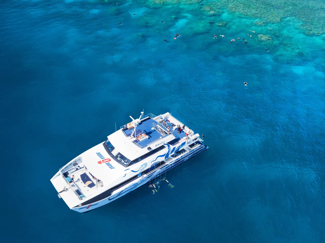 AquaQuest vessel aerial view