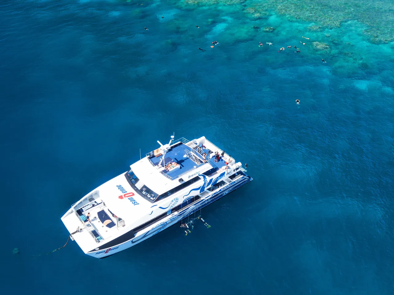 AquaQuest vessel aerial view