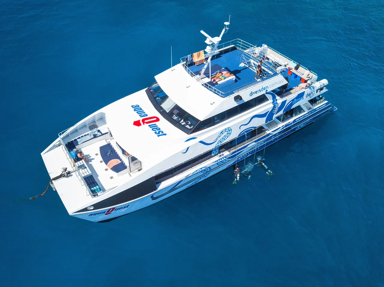 AquaQuest vessel aerial view