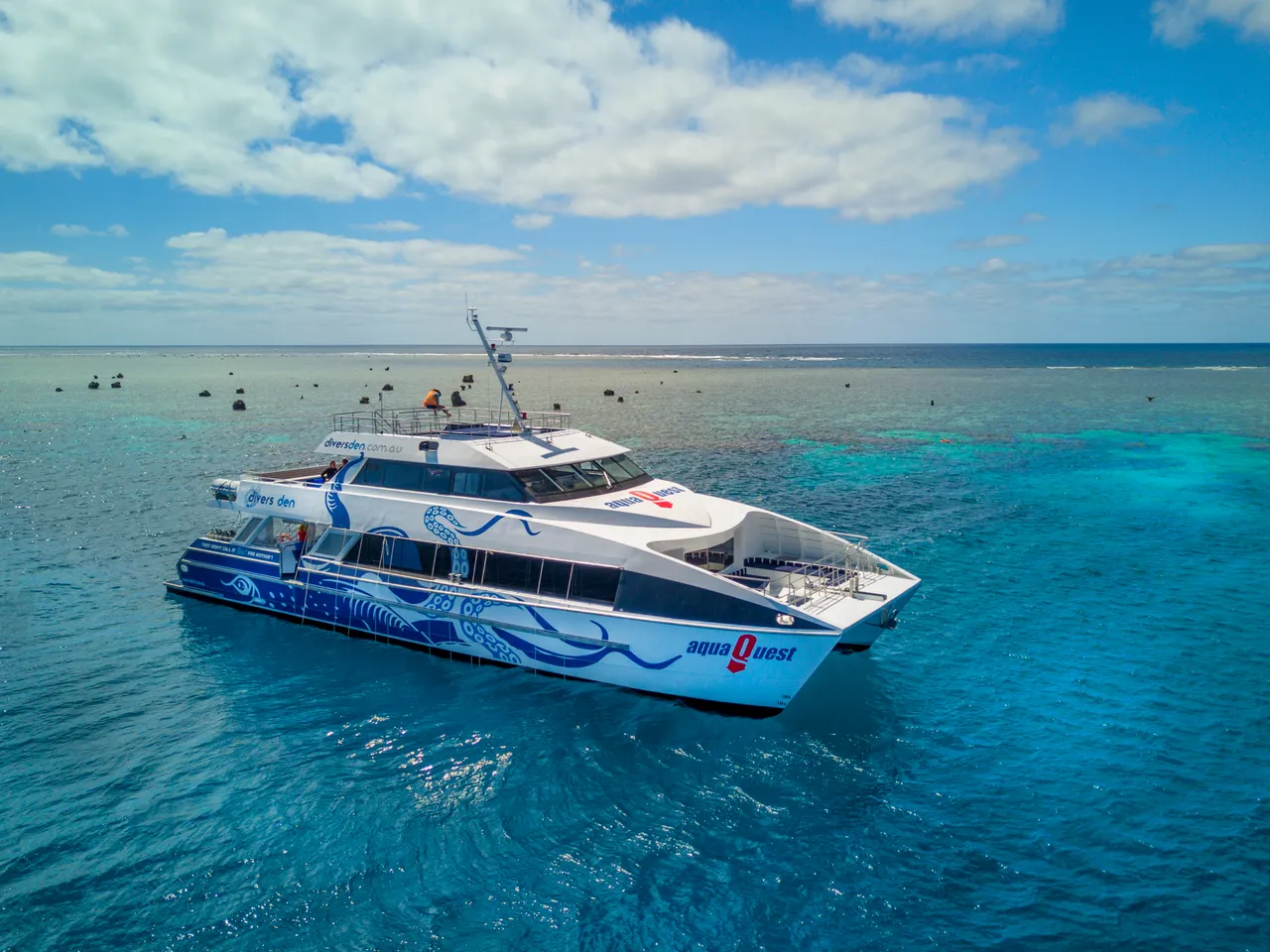 AquaQuest vessel aerial view