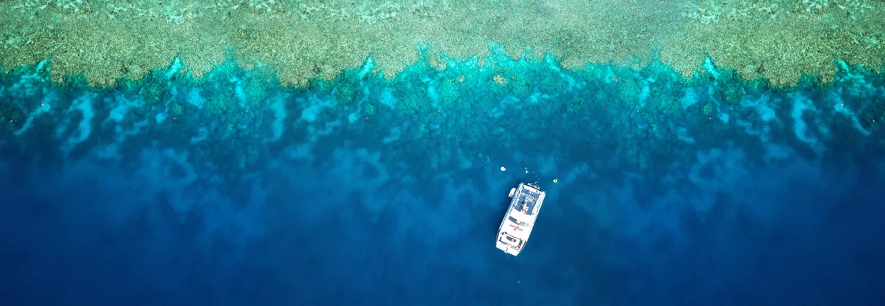 AquaQuest vessel aerial view