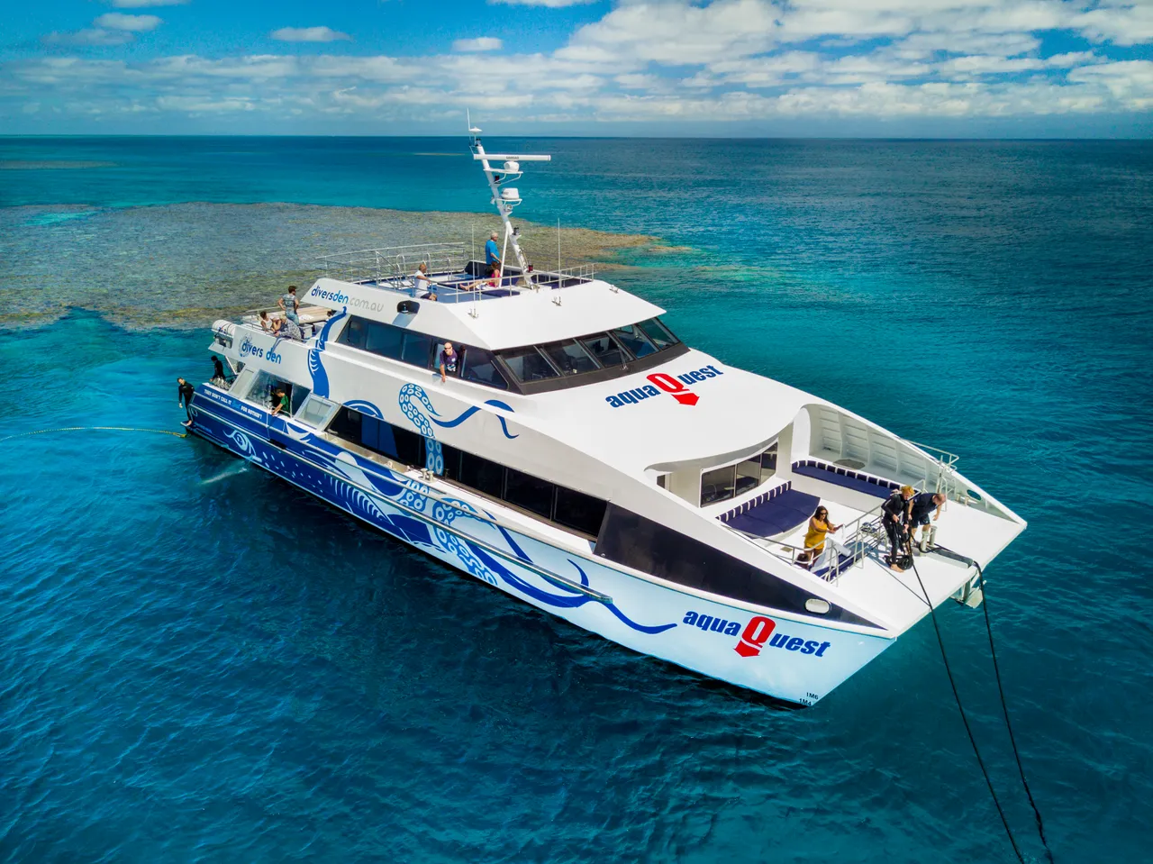 AquaQuest vessel aerial view