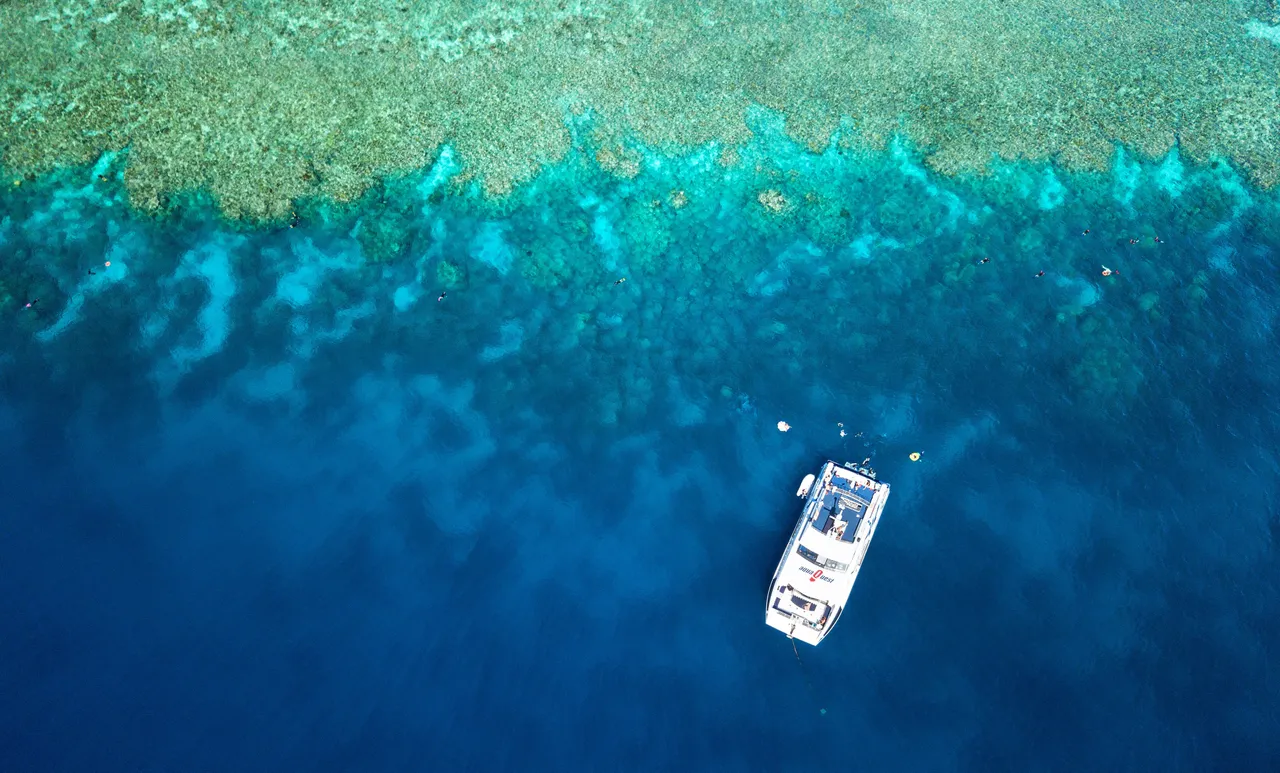 AquaQuest vessel aerial view
