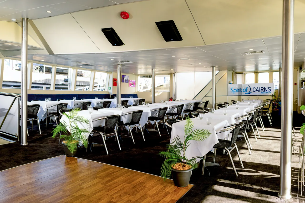 Spirit of Cairns dining table set up