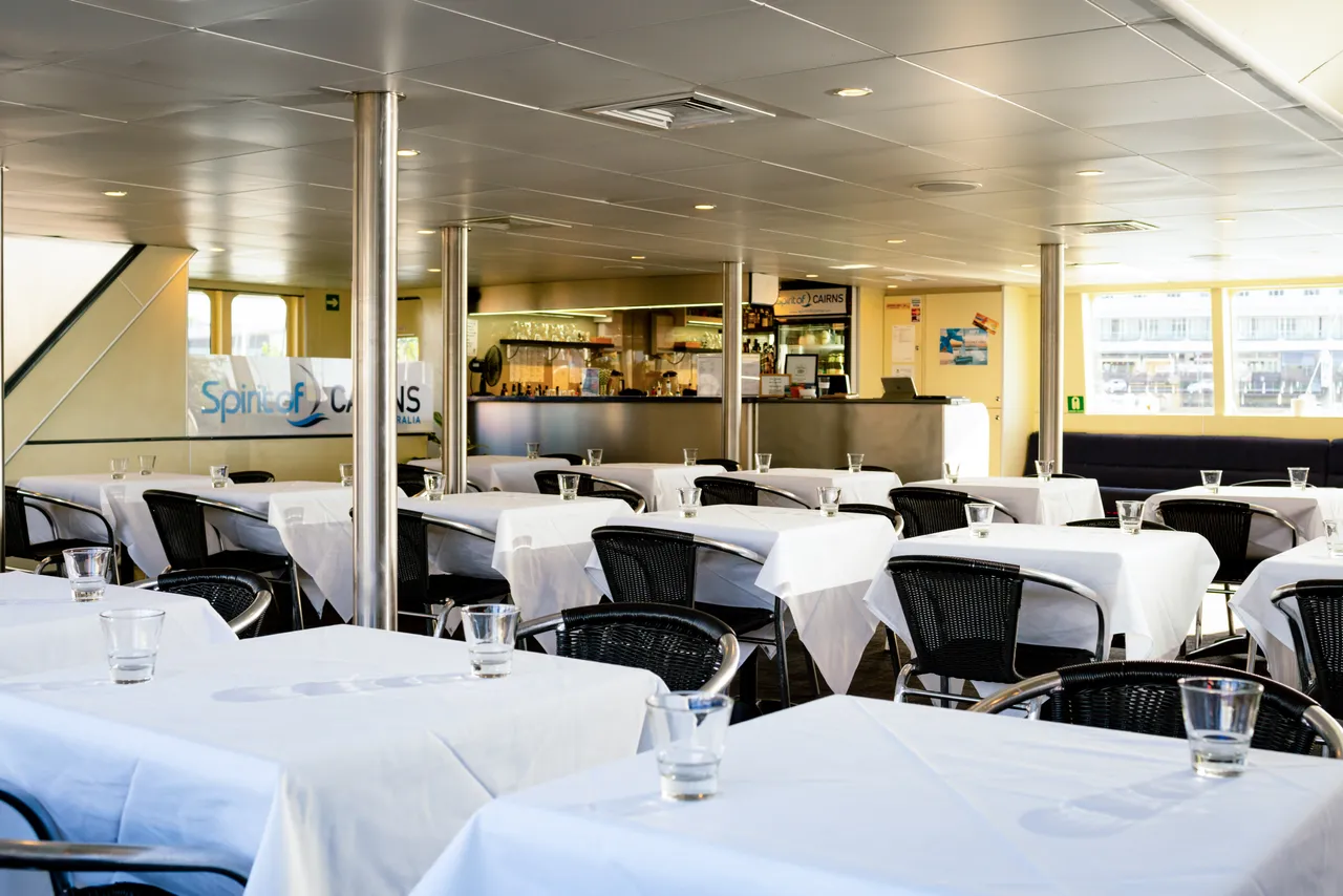 Spirit of Cairns dining table set up