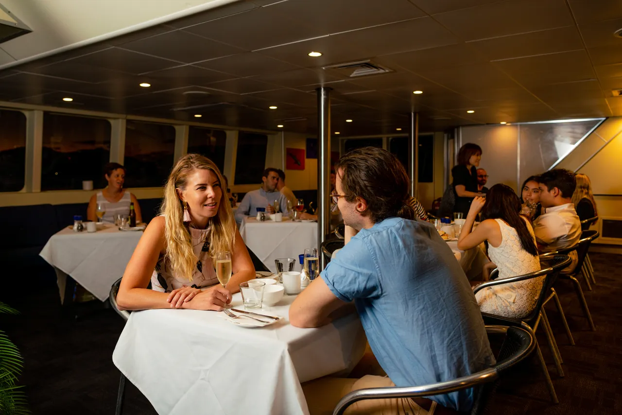 European Couple on the Spirit of Cairns dinner cruise