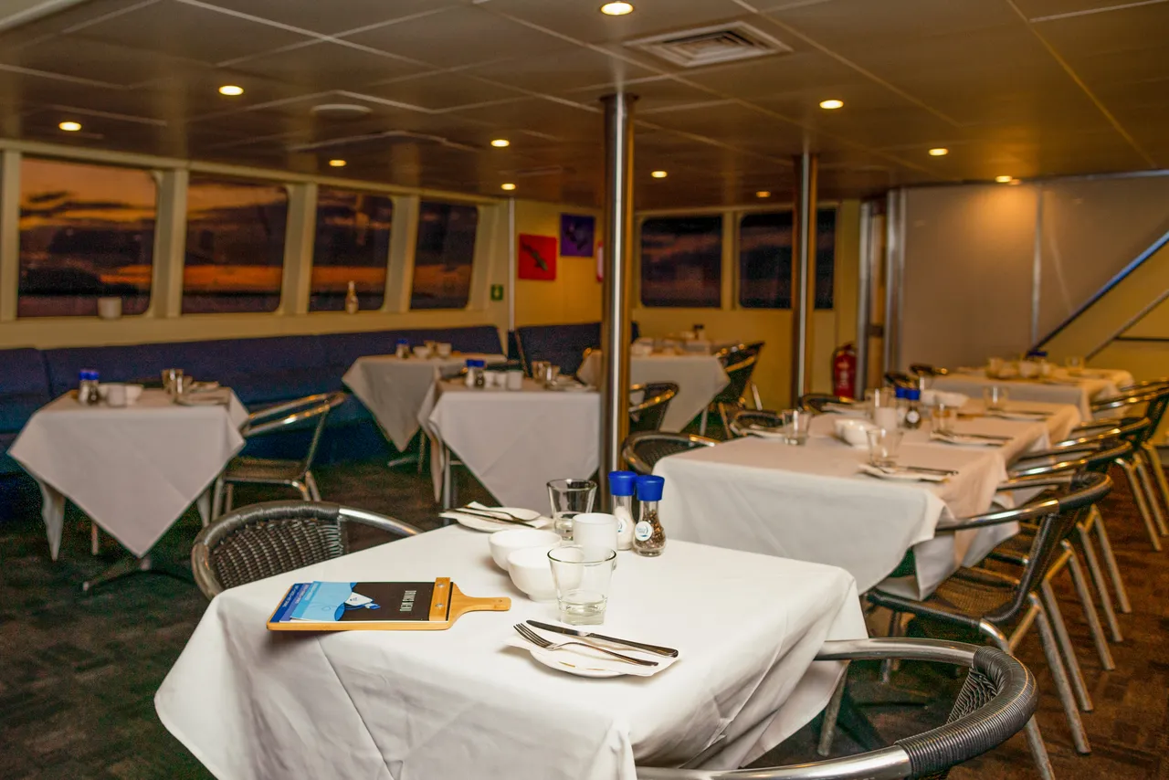 Restaurant interior of Spirit of Cairns