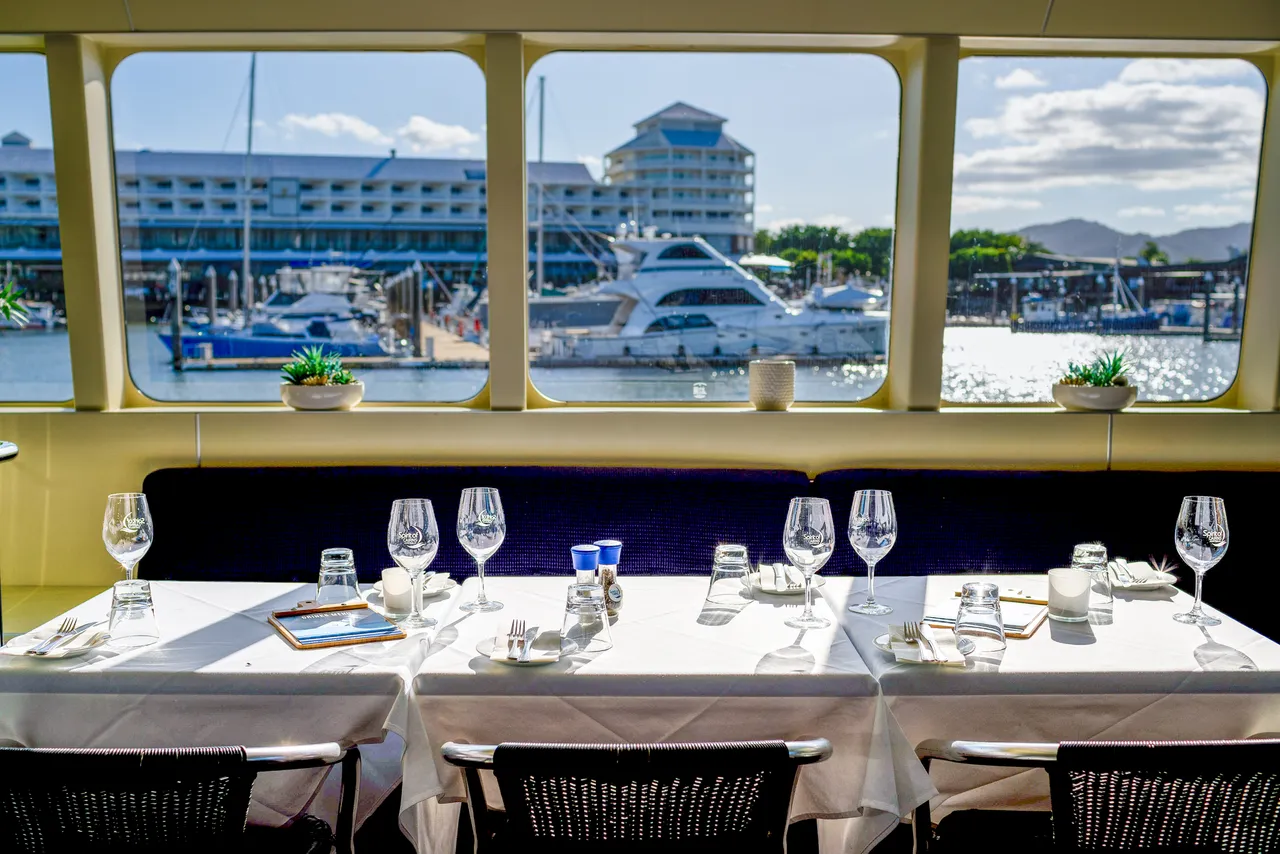 Spirit of Cairns dining table set up
