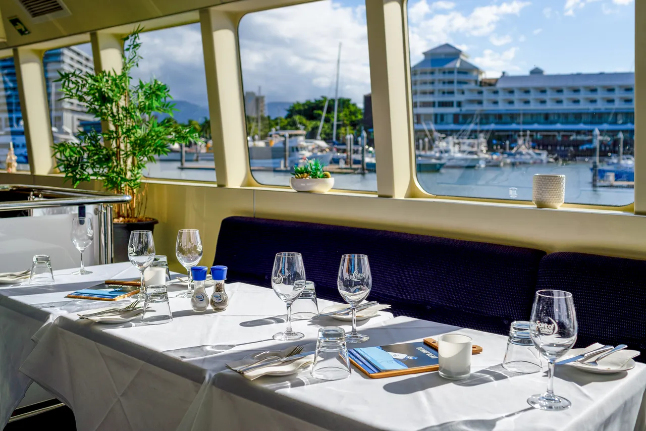 Spirit of Cairns dining table set up