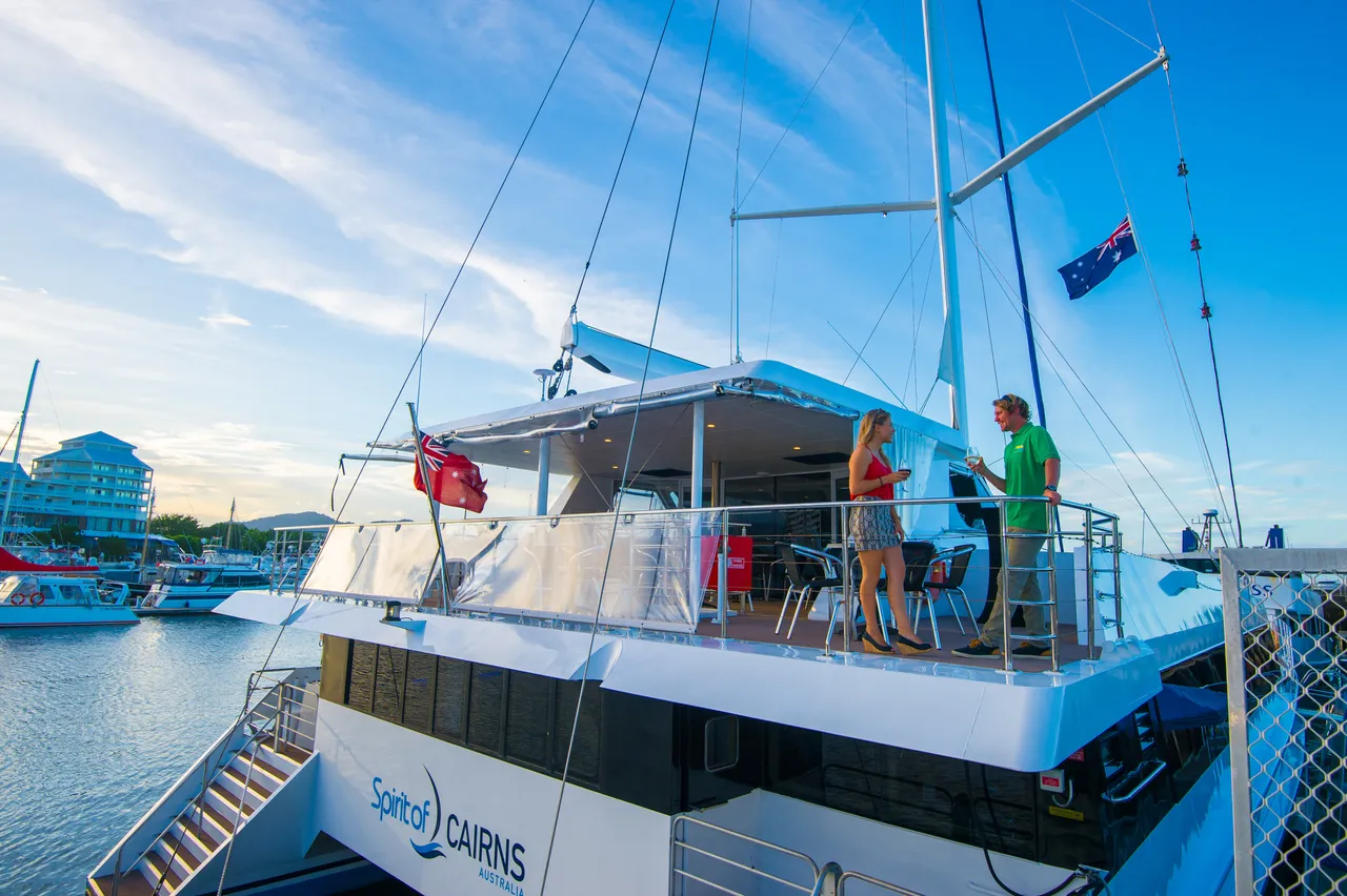 Outside deck of Spirit of Cairns