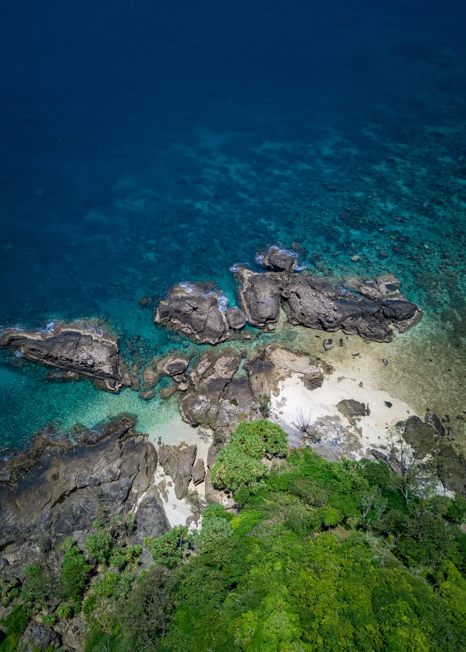 Reef and rocks on Normanby Island