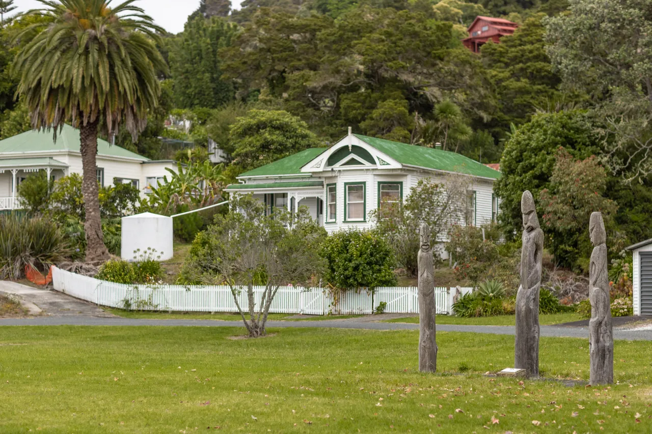 Pou on Kohukohu Village Green
