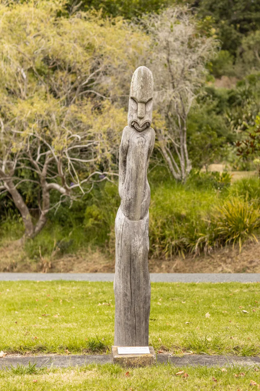 Pou on Kohukohu Village Green