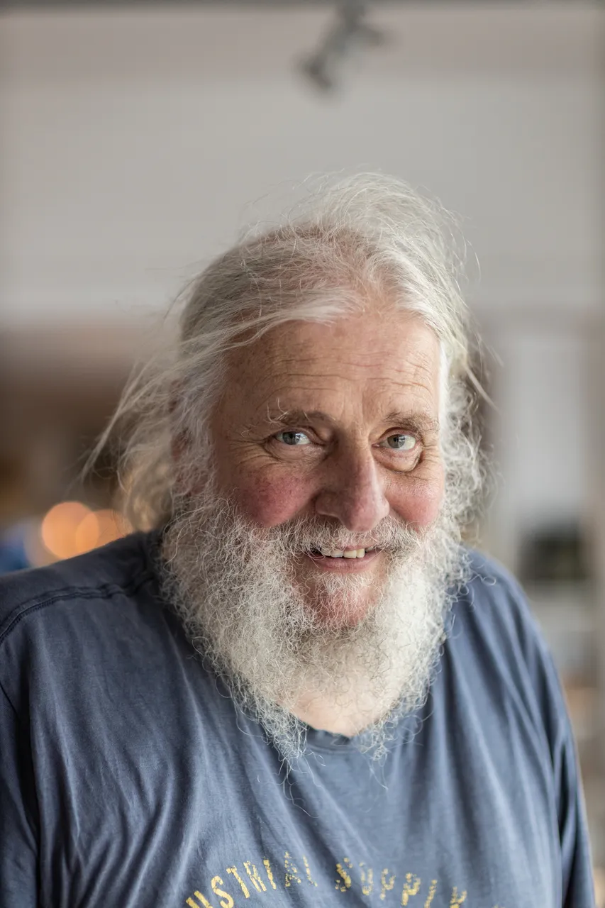 Louis Toorenburg, proprietor of Simply Fun Puzzle Shop, Clendon Esplanade, Rawene