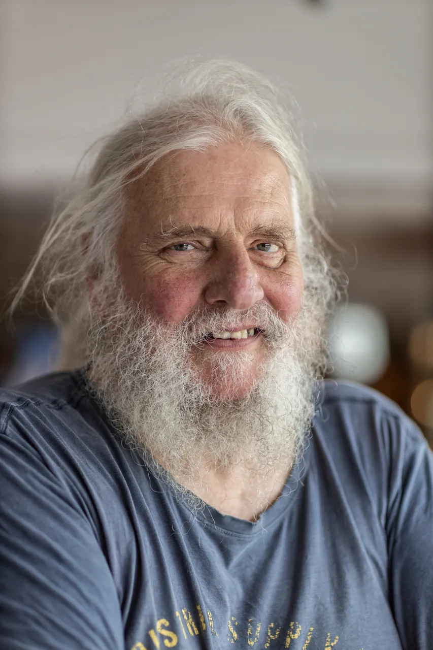 Louis Toorenburg, proprietor of Simply Fun Puzzle Shop, Clendon Esplanade, Rawene