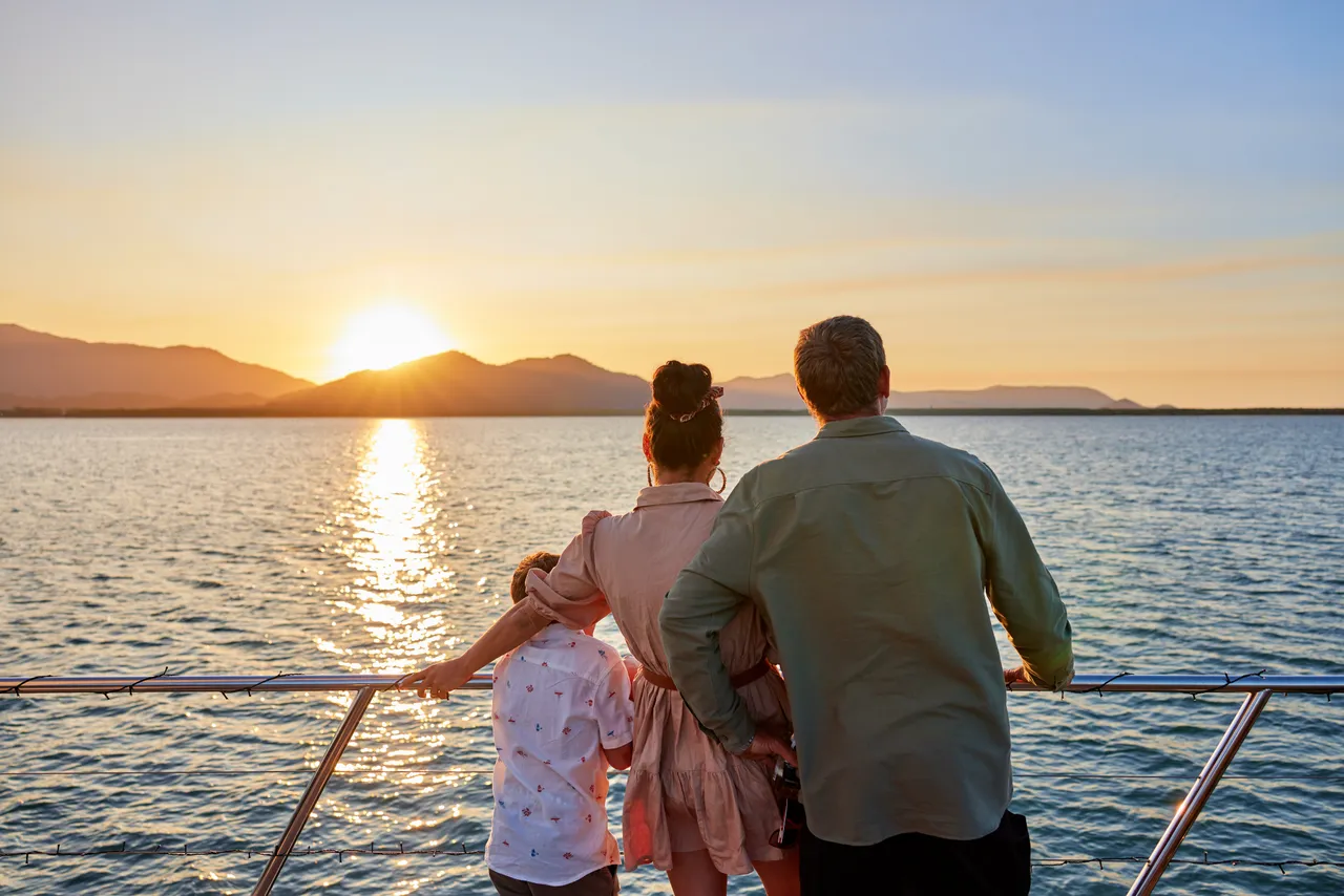 Family on the deck of Spirit of Cairns (2)