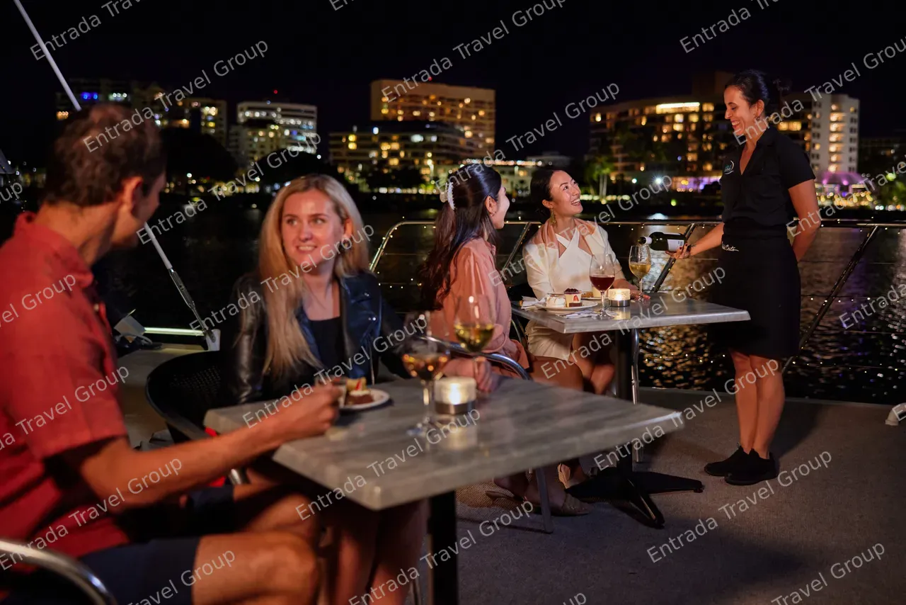 Passengers having a drink on the deck of Spirit of Cairns (6)