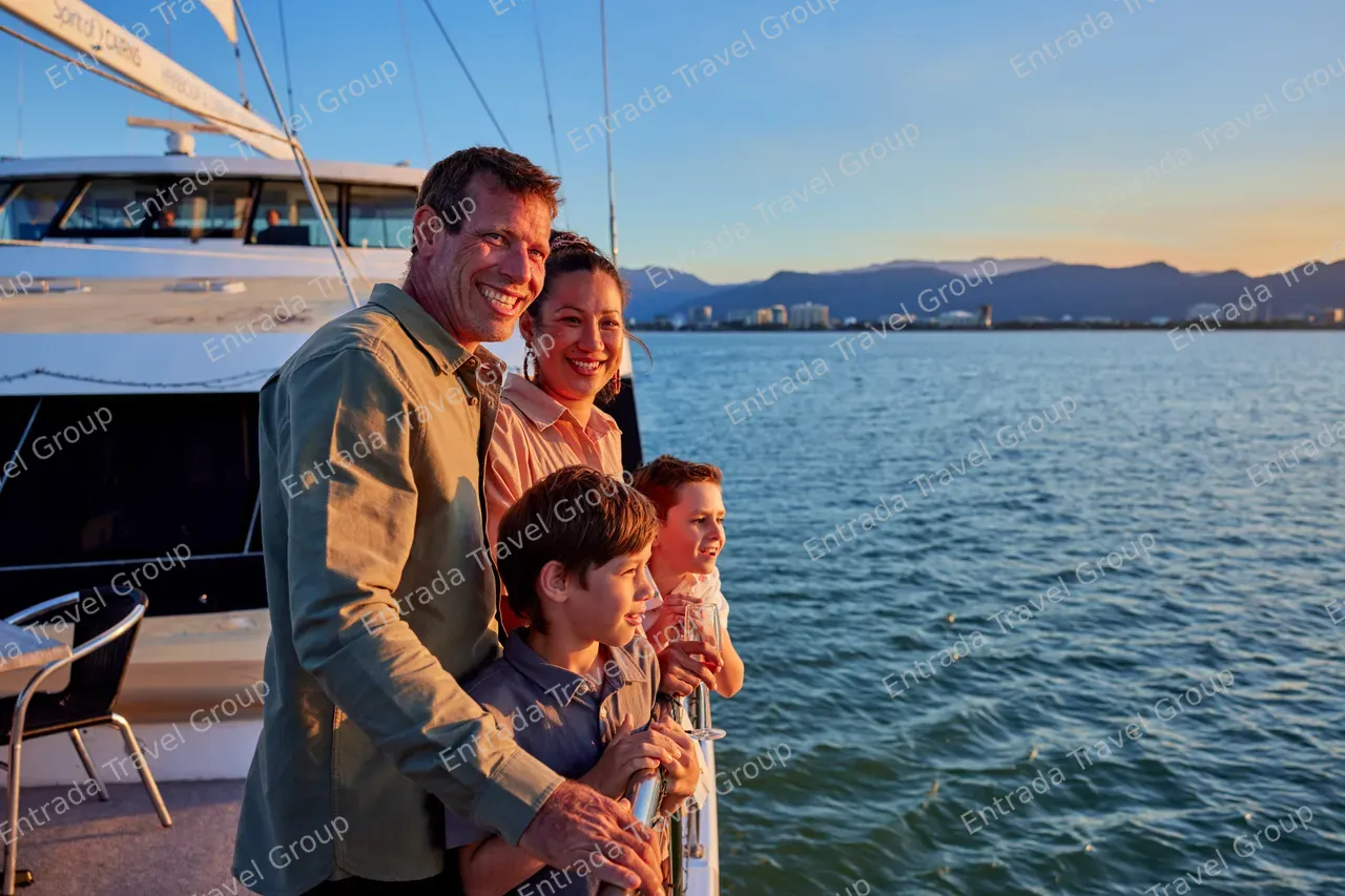 Family on the deck of Spirit of Cairns (1)