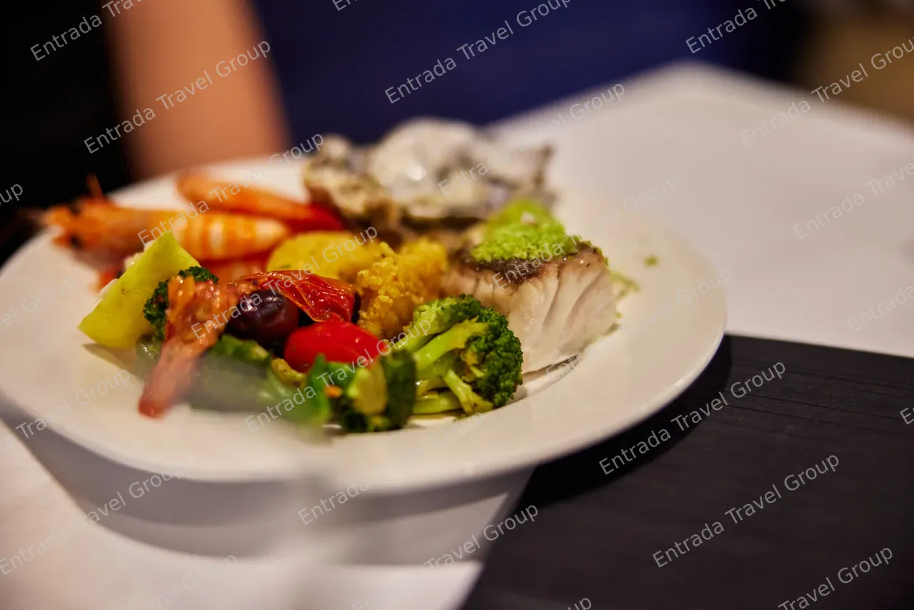 Plate of Buffet food on Spirit of Cairns (2)