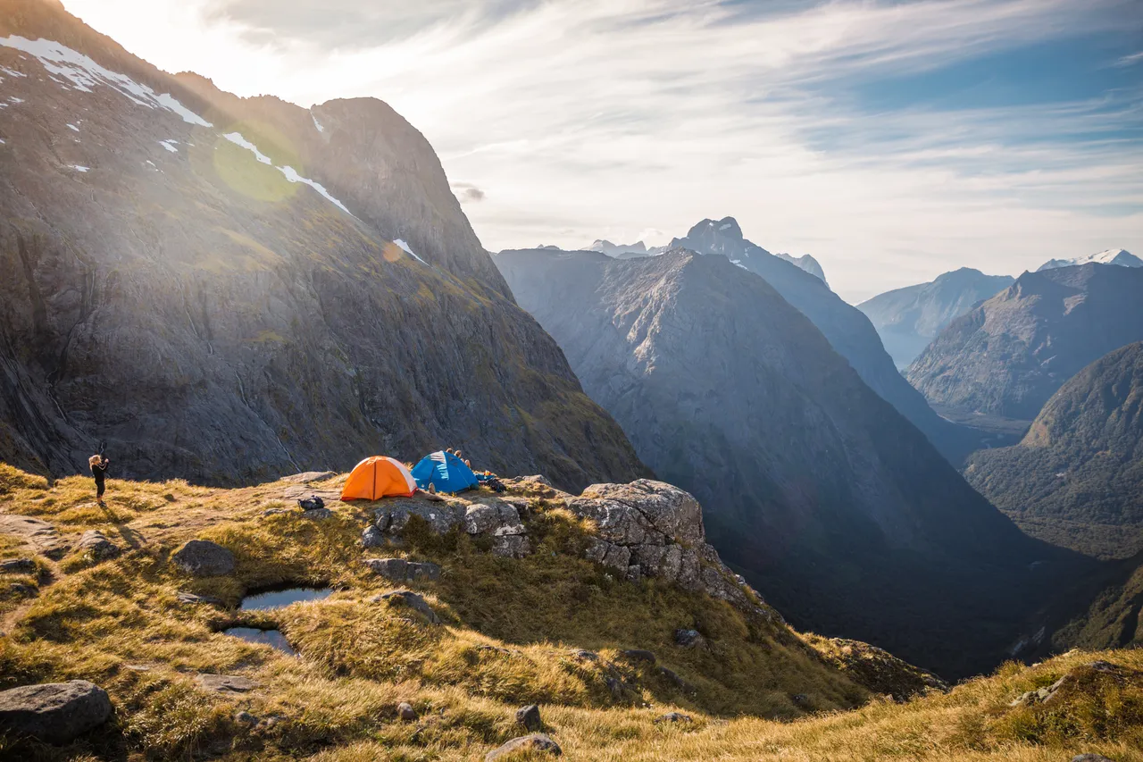 Camping with a view at Gertrude Saddle
