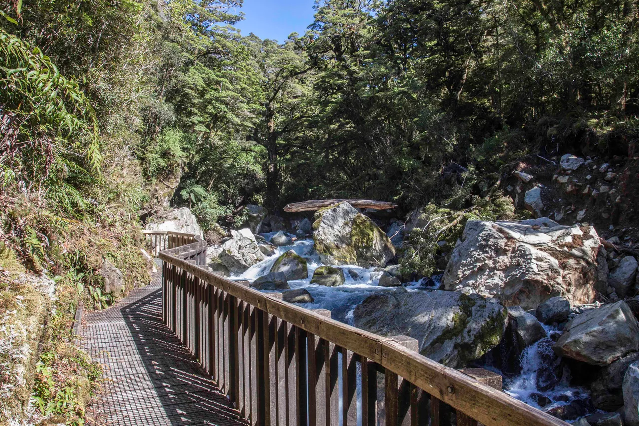 The Gantry, Lake Marian Track - Southland, New Zealand - Credit Great South