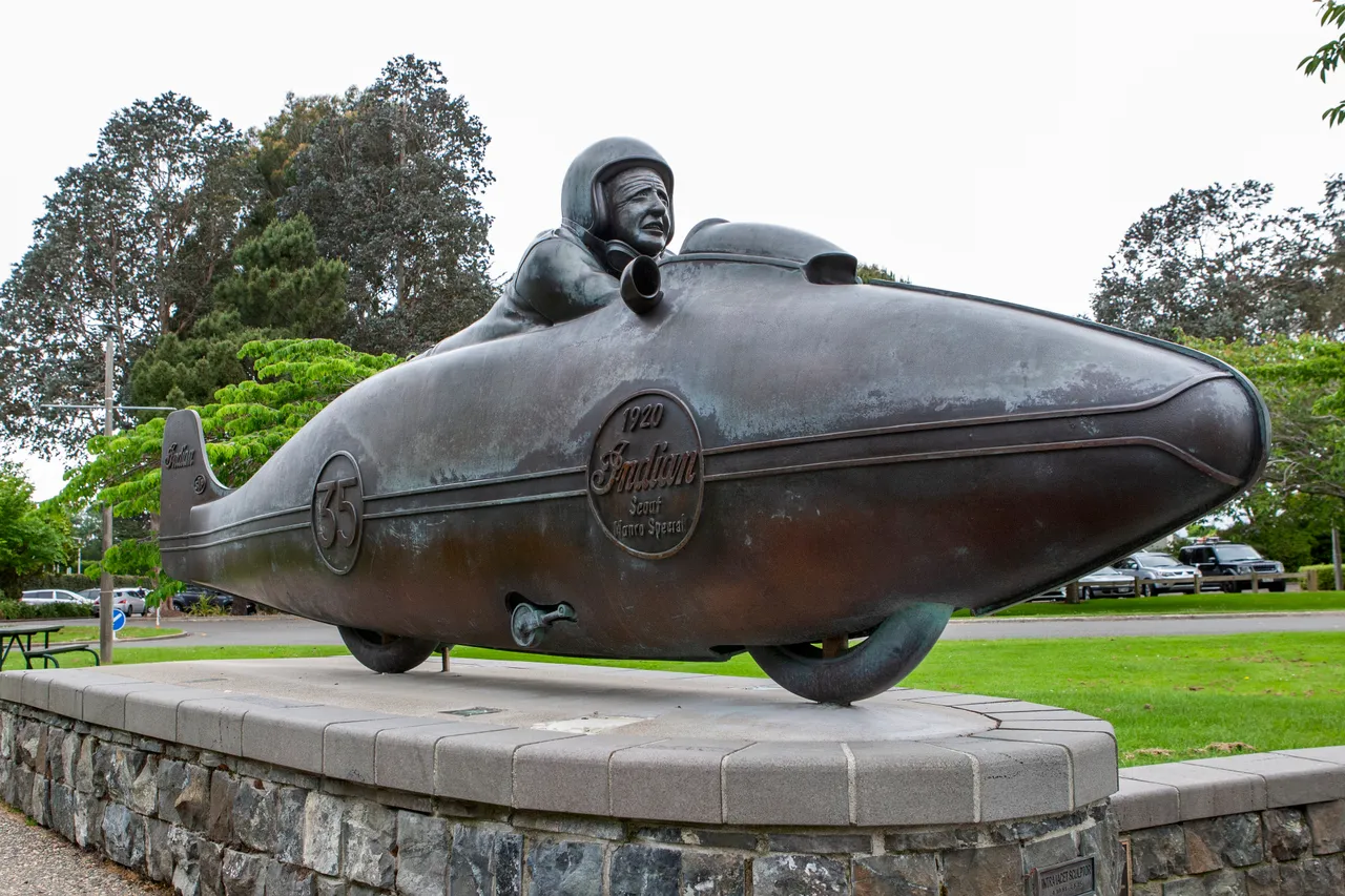 Burt Munro Statue - Southland, New Zealand - Credit Great South (2)