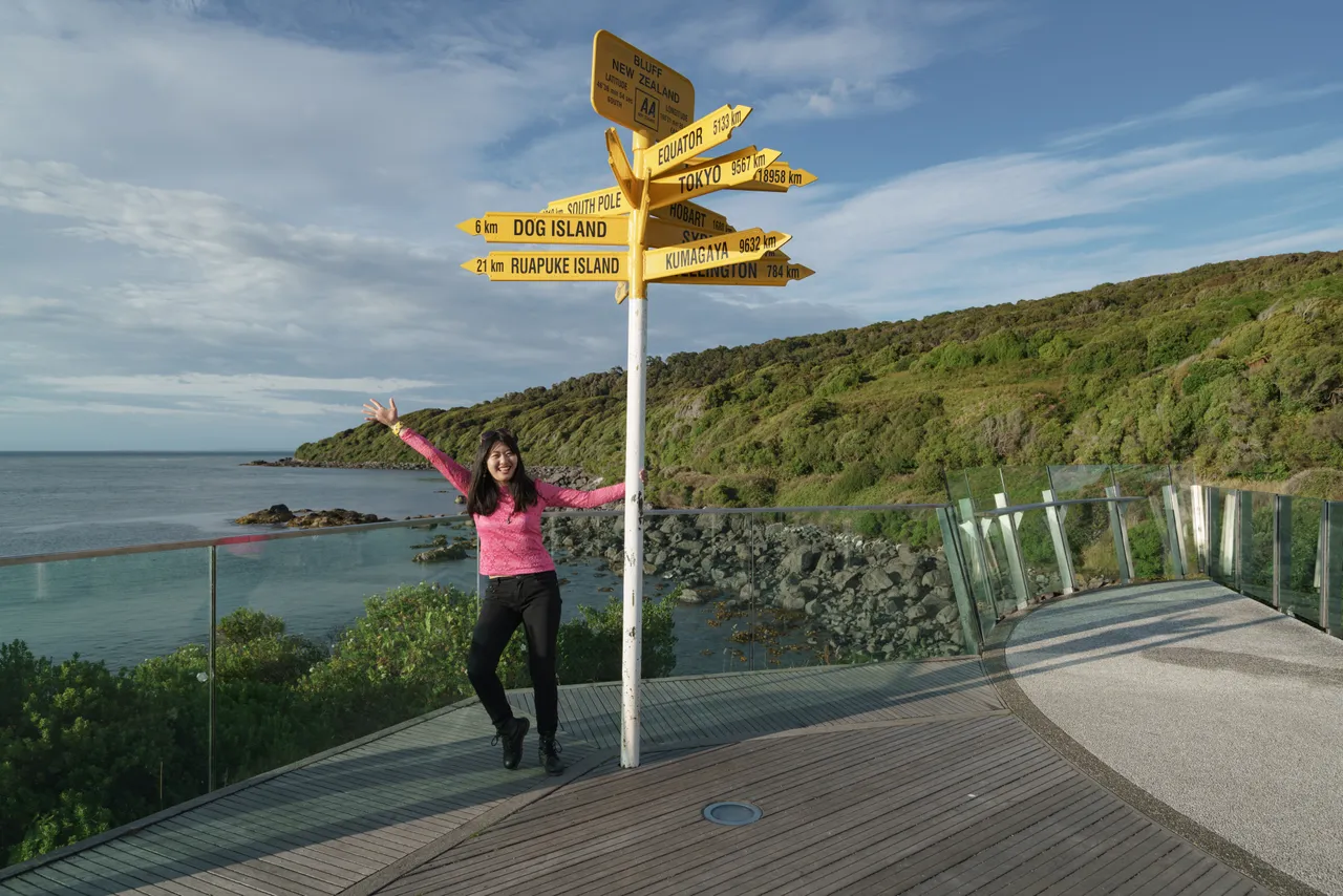 Bluff Signpost - Southland, New Zealand - Credit Videocopter (6)