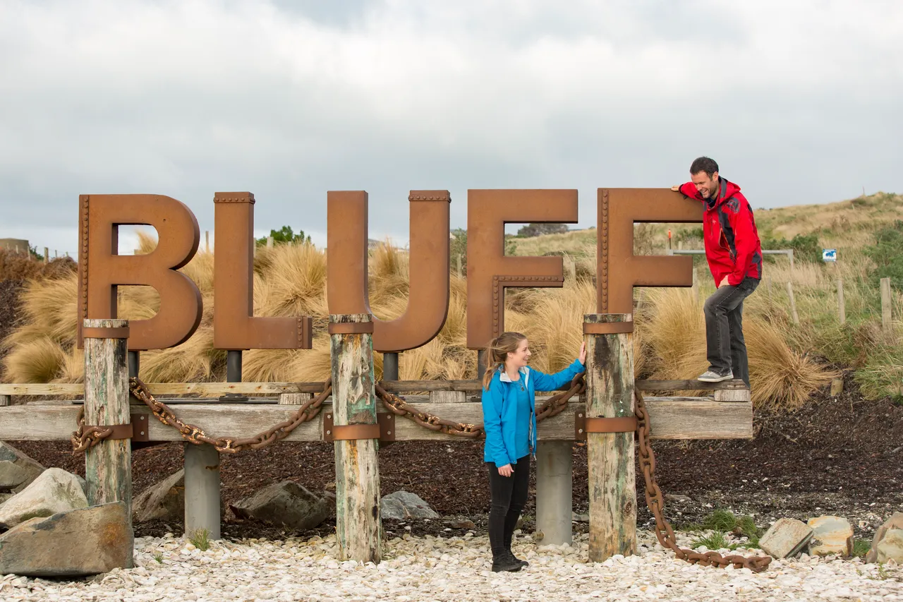 Bluff Welcome Sign - Southland, New Zealand - Credit Sam Deuchrass (1)