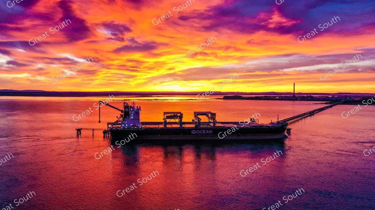 Sunrise at Tiwai Wharf -  Southland, New Zealand - Credit Tammi Topi - South DroneNZ