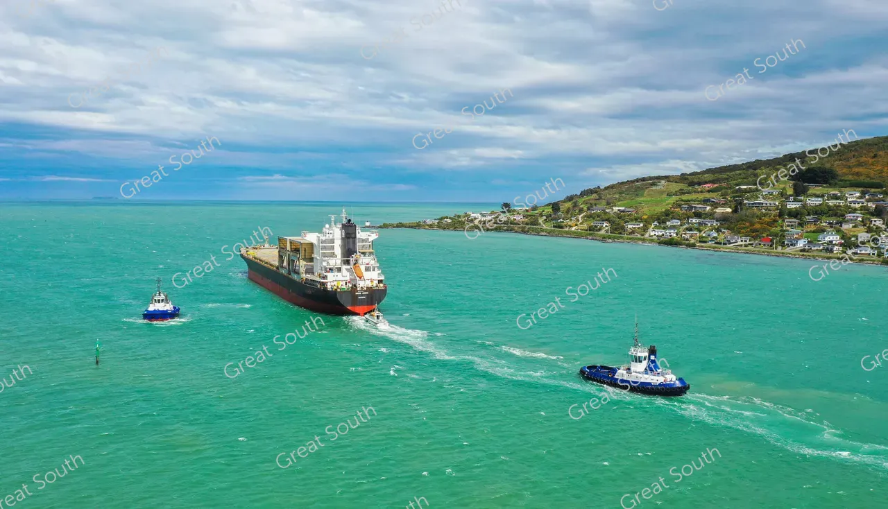 Pilot Boat departing Bluff - Southland, New Zealand - Credit Tammi Topi - South DroneNZ