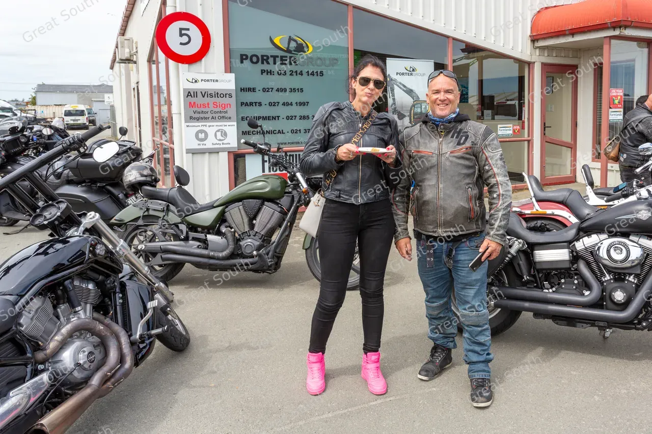 Burt Munro Challenge 2024 - Parked Motorbike - Southland, New Zealand - Credit Great South (64)