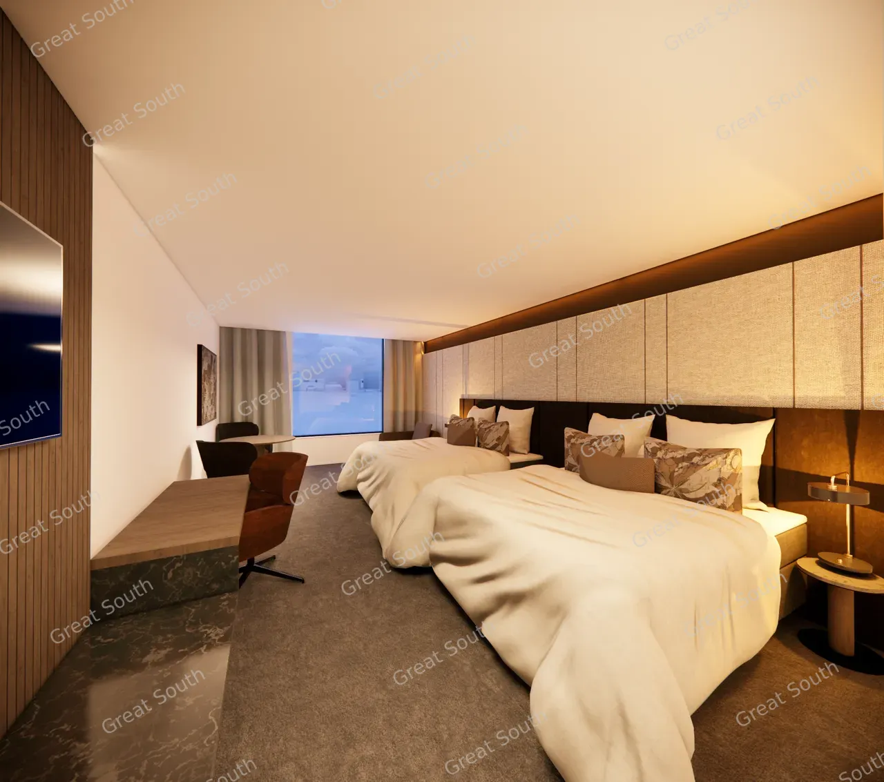 Render - 2.18 Twin Suite