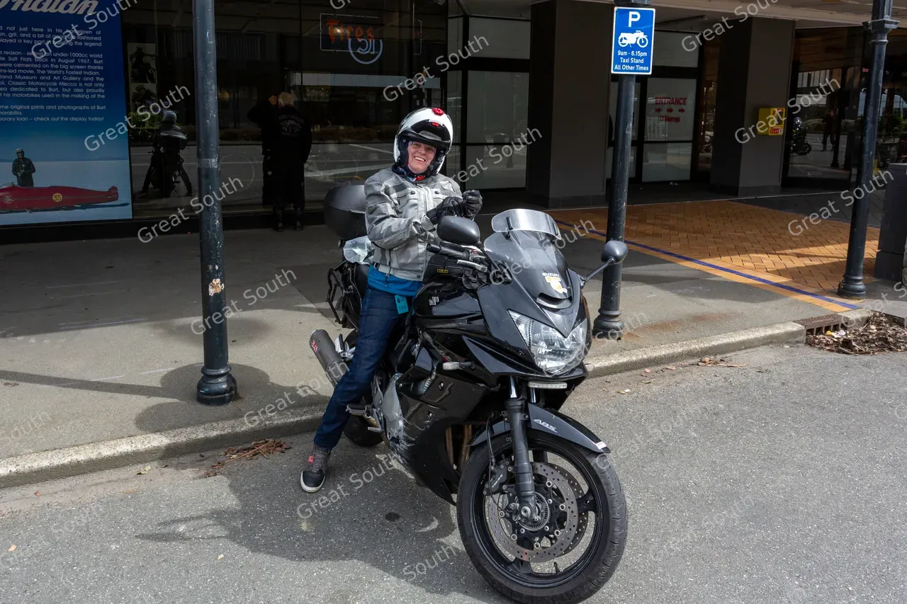 Burt Munro Challenge 2024 - Parked Motorbike - Southland, New Zealand - Credit Great South (65)