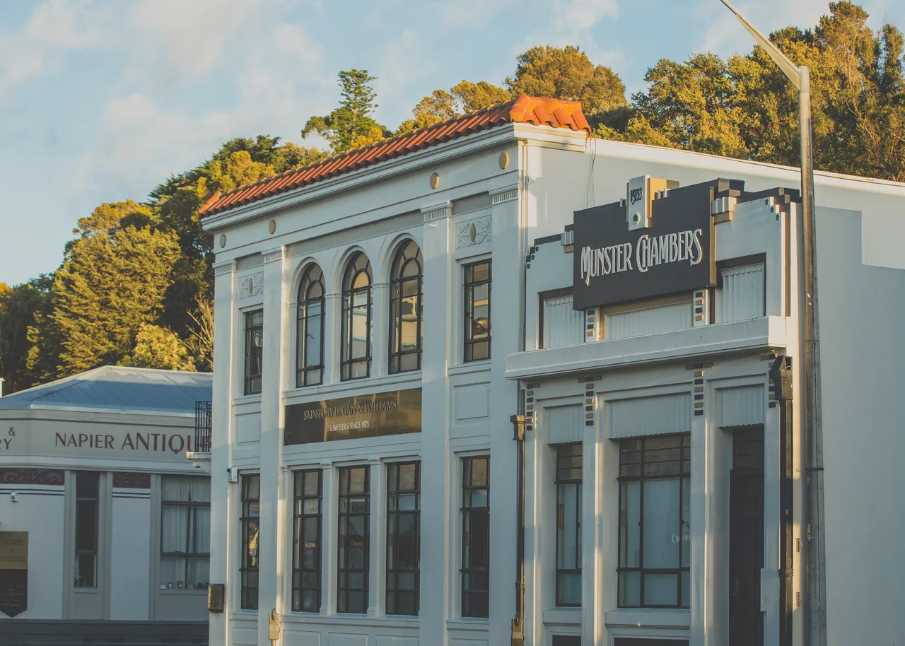 Art Deco Buildings on Tennyson Street