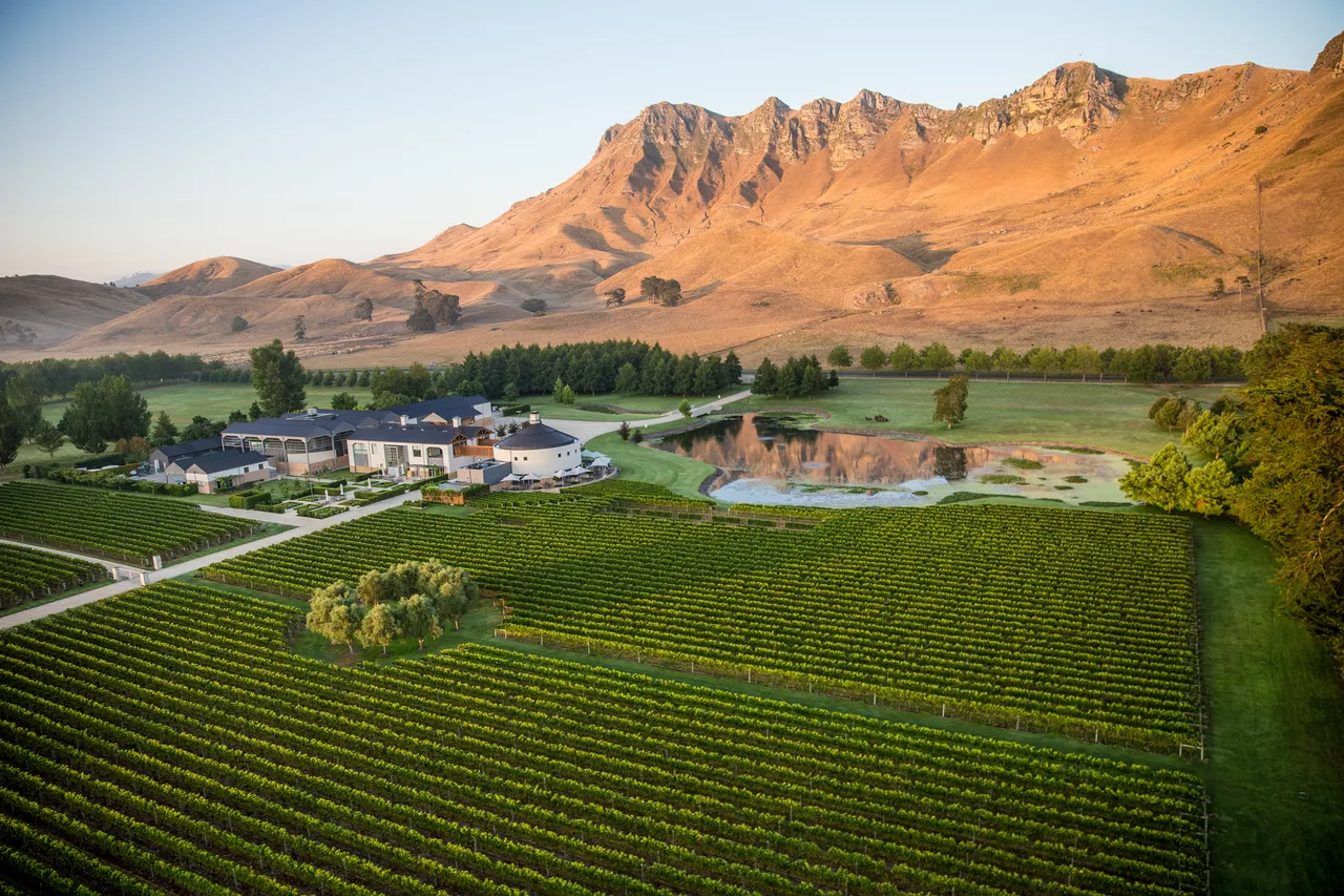 Craggy Range Winery nestled under Te Mata Peak