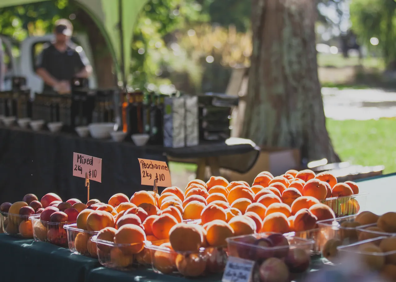 Seasonal produce at the Hawke's Bay Farmers' Market