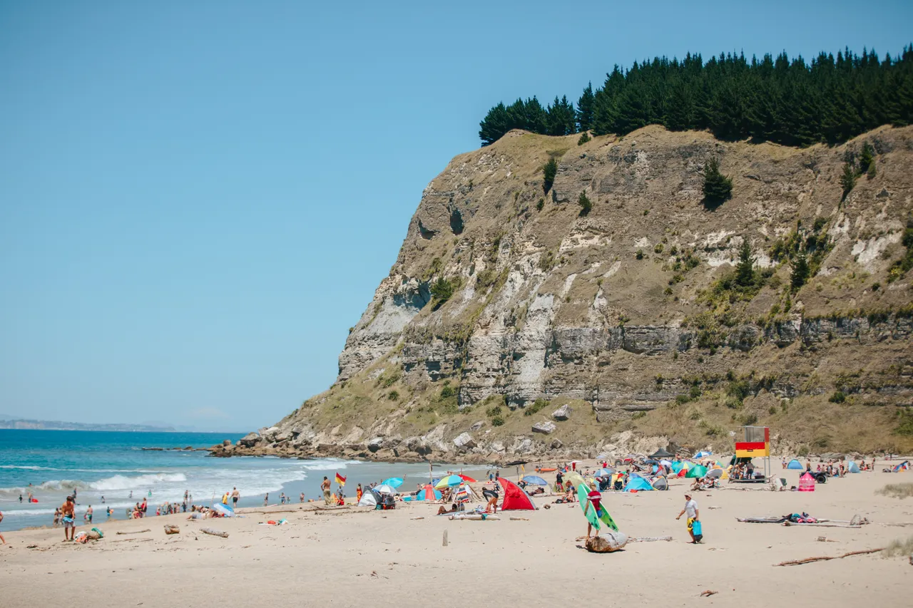 Summer at Waipatiki Beach