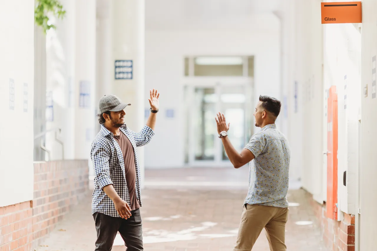 Students meeting on ANU Campus