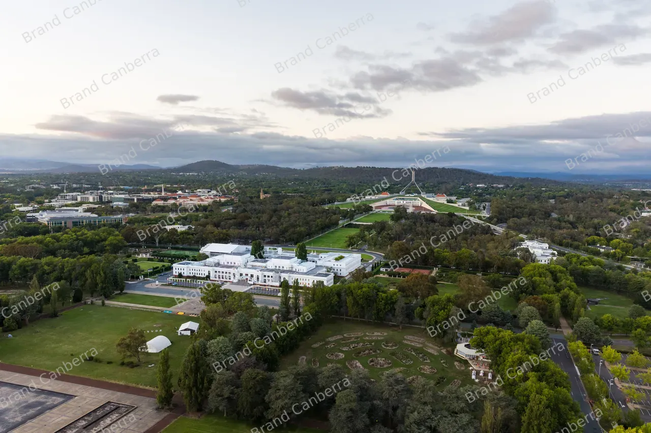 Aerial view over Lake Burley Griffin (4)