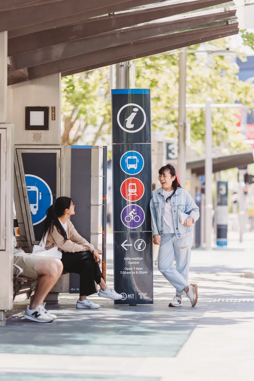 Students at the City Bus Interchange - 100873