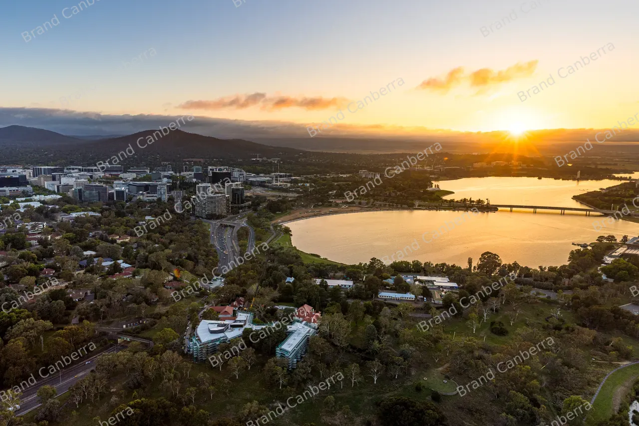 Aerial view over Lake Burley Griffin (16)