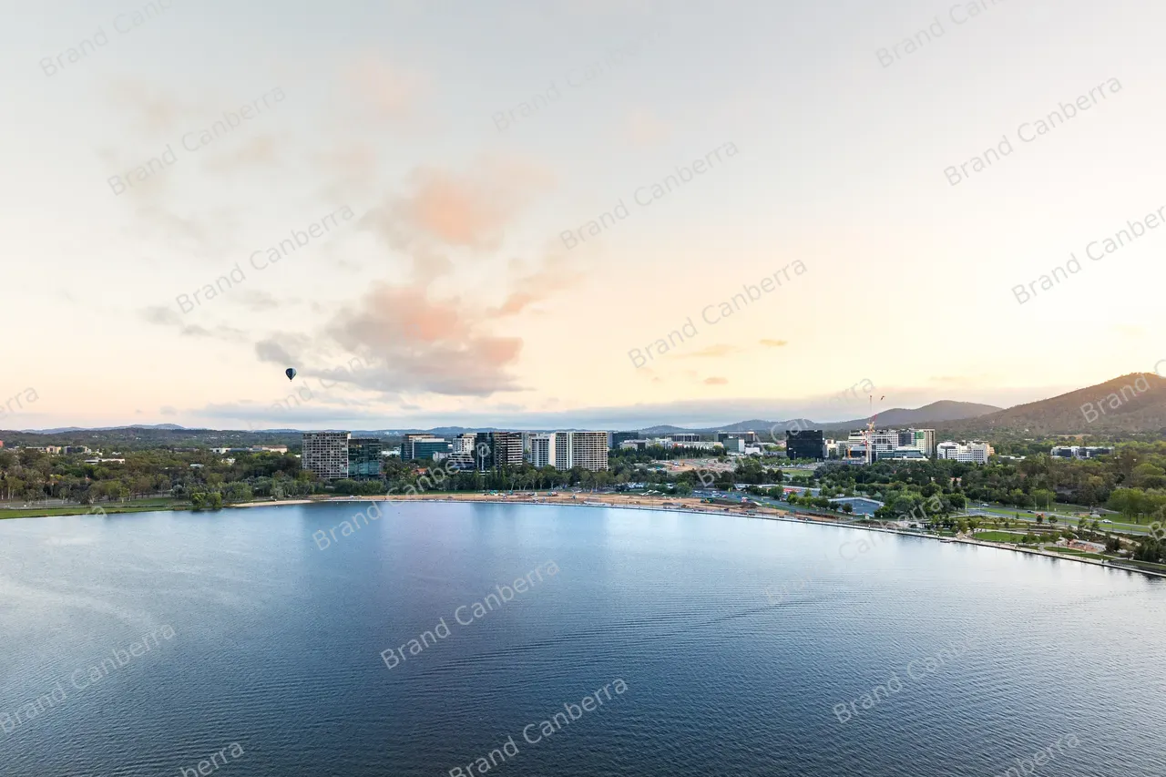 Aerial view over Lake Burley Griffin (11)